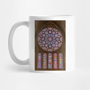 Rose Window of the Southern Transept of Chartres Cathedral, France Mug